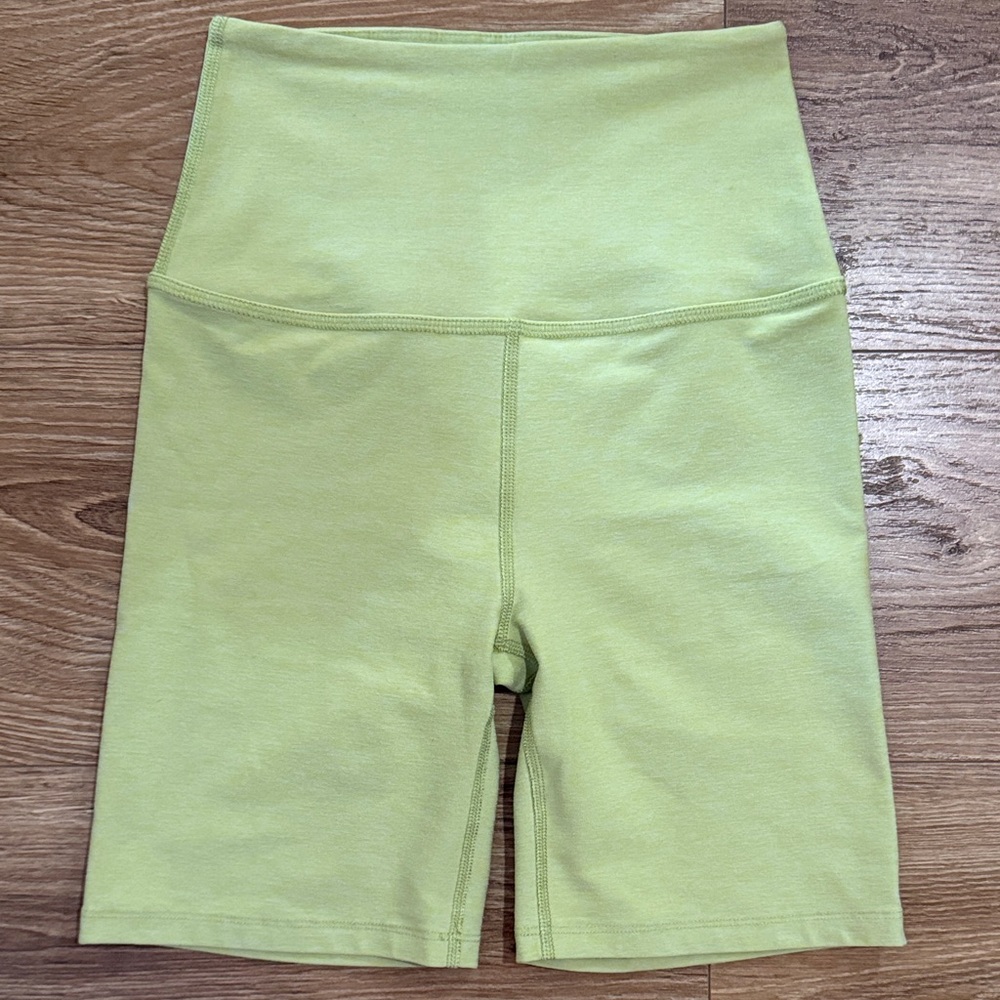 Beyond Yoga Light Green Bike Shorts